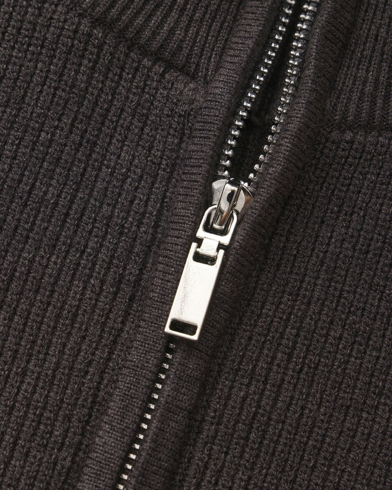 Pull en maille raffiné à demi-zip
