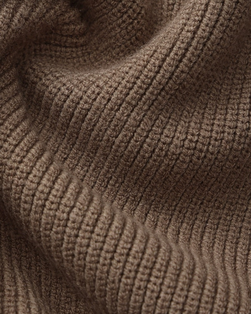 Pull en maille raffiné à demi-zip