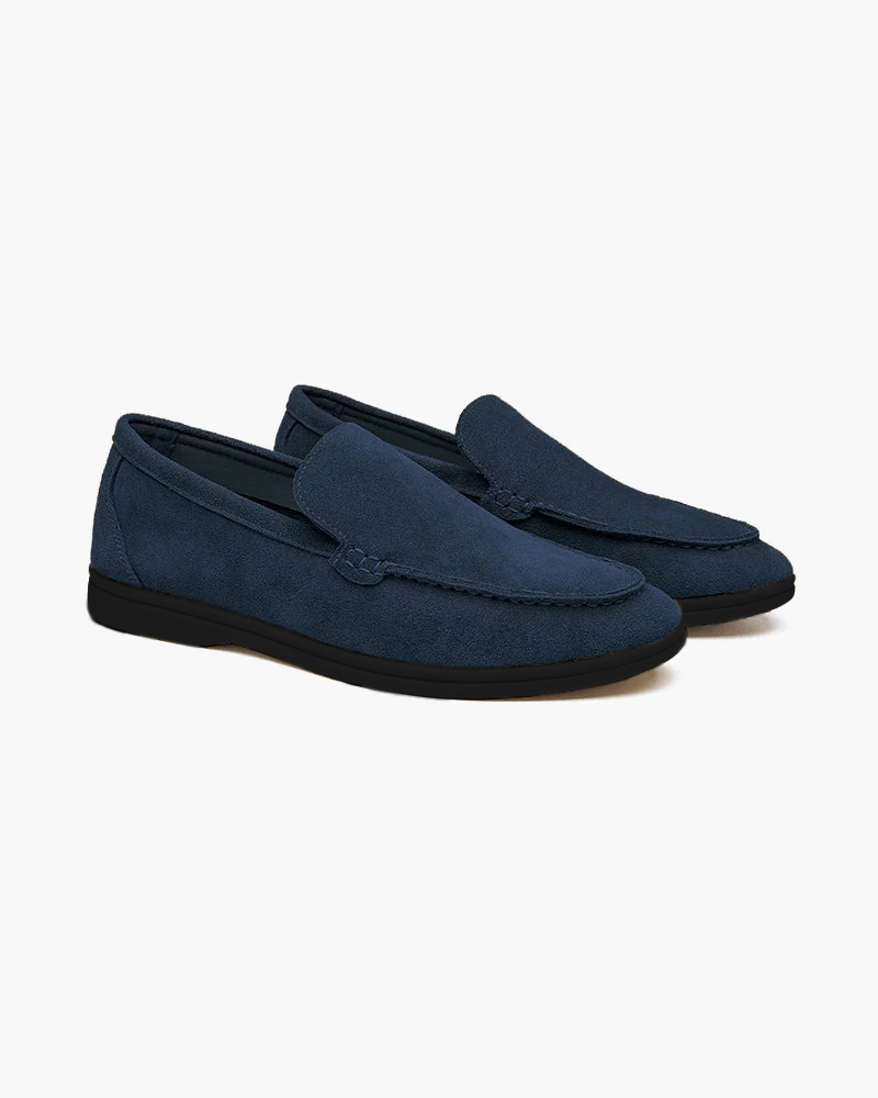 Mocassins en daim haut de gamme - Semelles noires