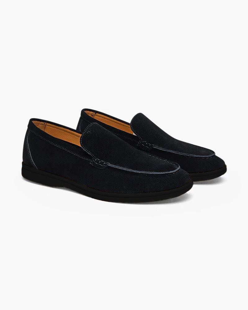 Mocassins en daim haut de gamme - Semelles noires