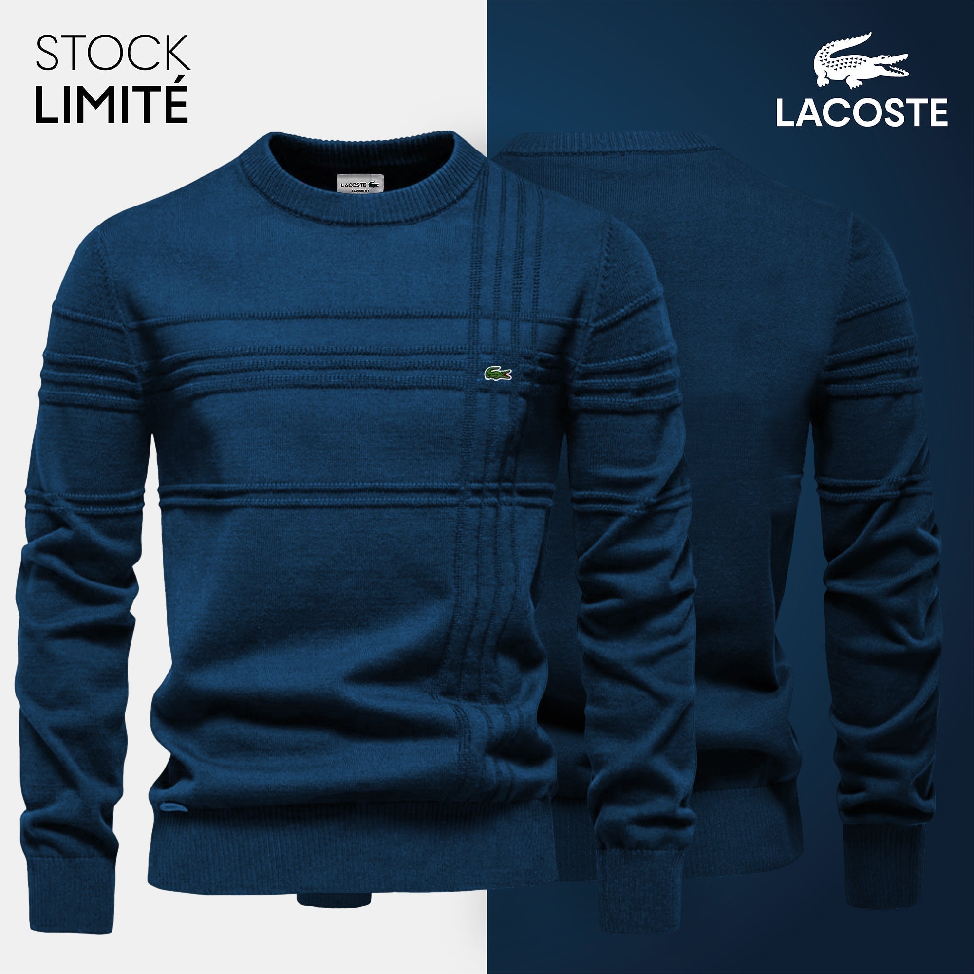 Sweat-shirt structuré pour hommes LC – Laissez votre chance ! 