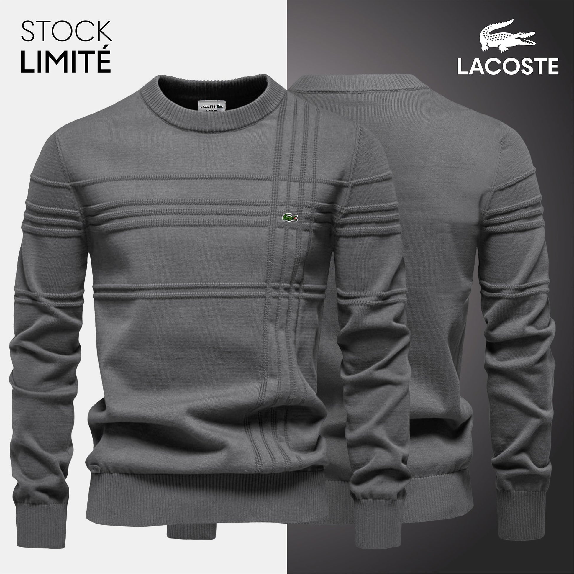 Sweat-shirt structuré pour hommes LC – Laissez votre chance ! 