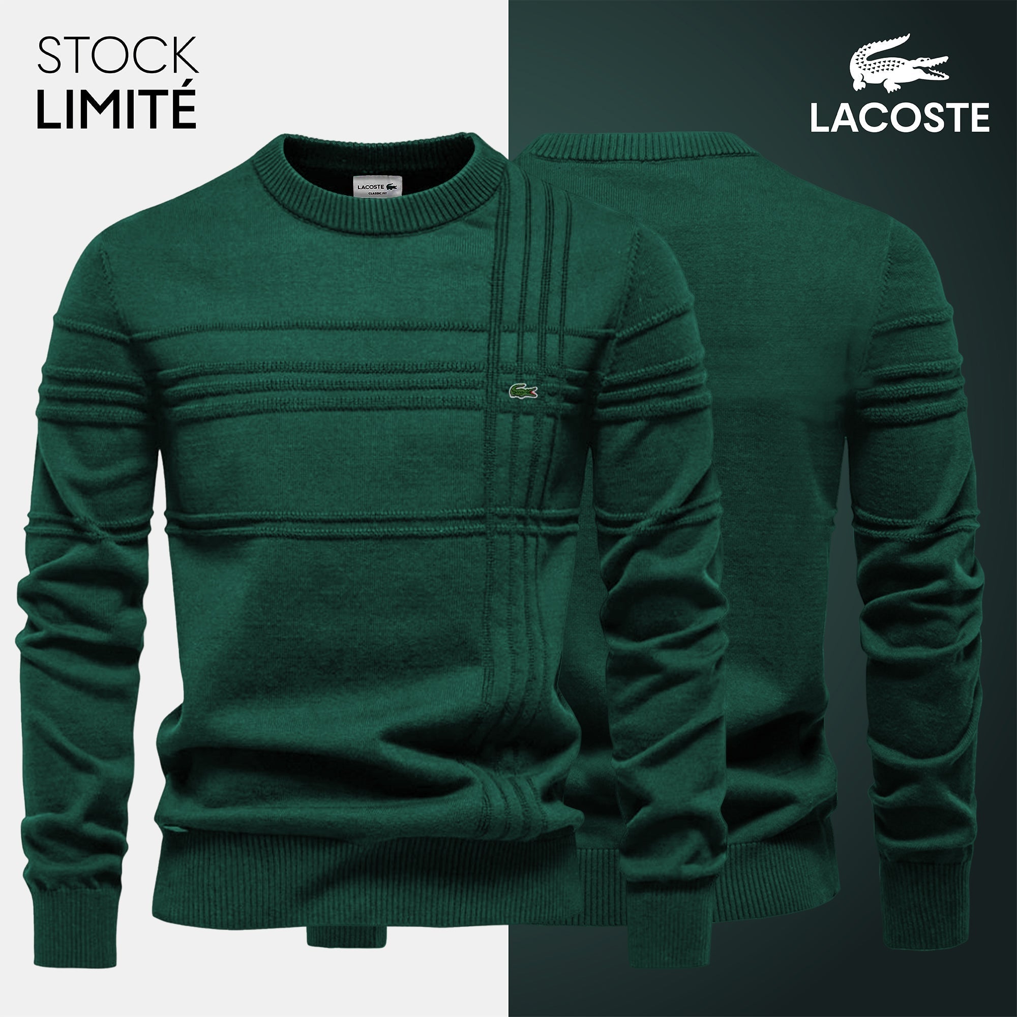 Sweat-shirt structuré pour hommes LC – Laissez votre chance ! 