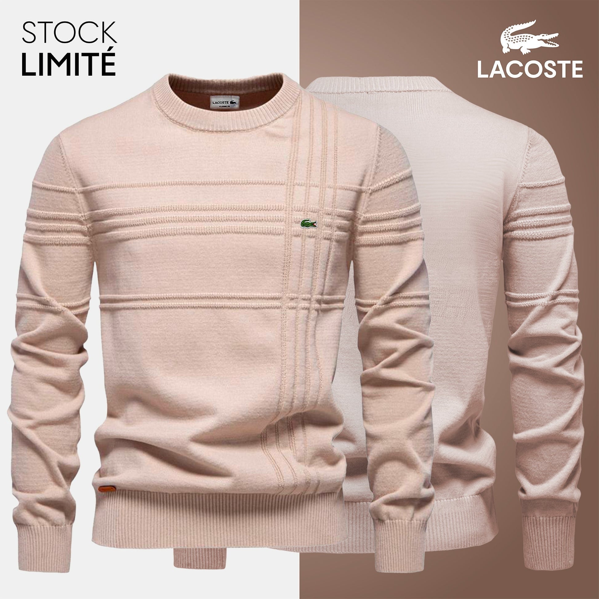 Sweat-shirt structuré pour hommes LC – Laissez votre chance ! 